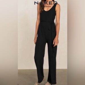 NWT Naked Cashmere Navy 100% Cashmere Jumpsuit